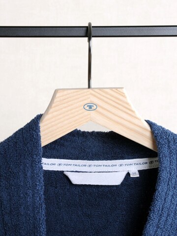 TOM TAILOR Long Bathrobe in Blue
