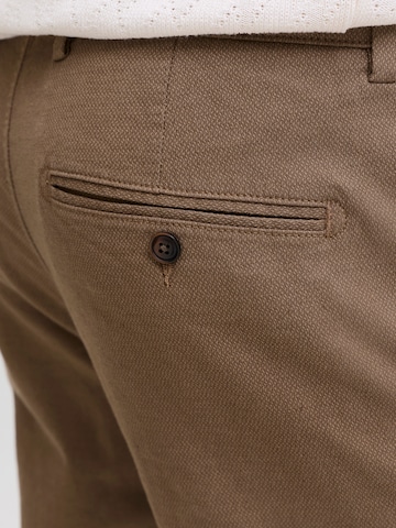 JACK & JONES - Slimfit Pantalón chino 'JJMarco JJFURY' en marrón
