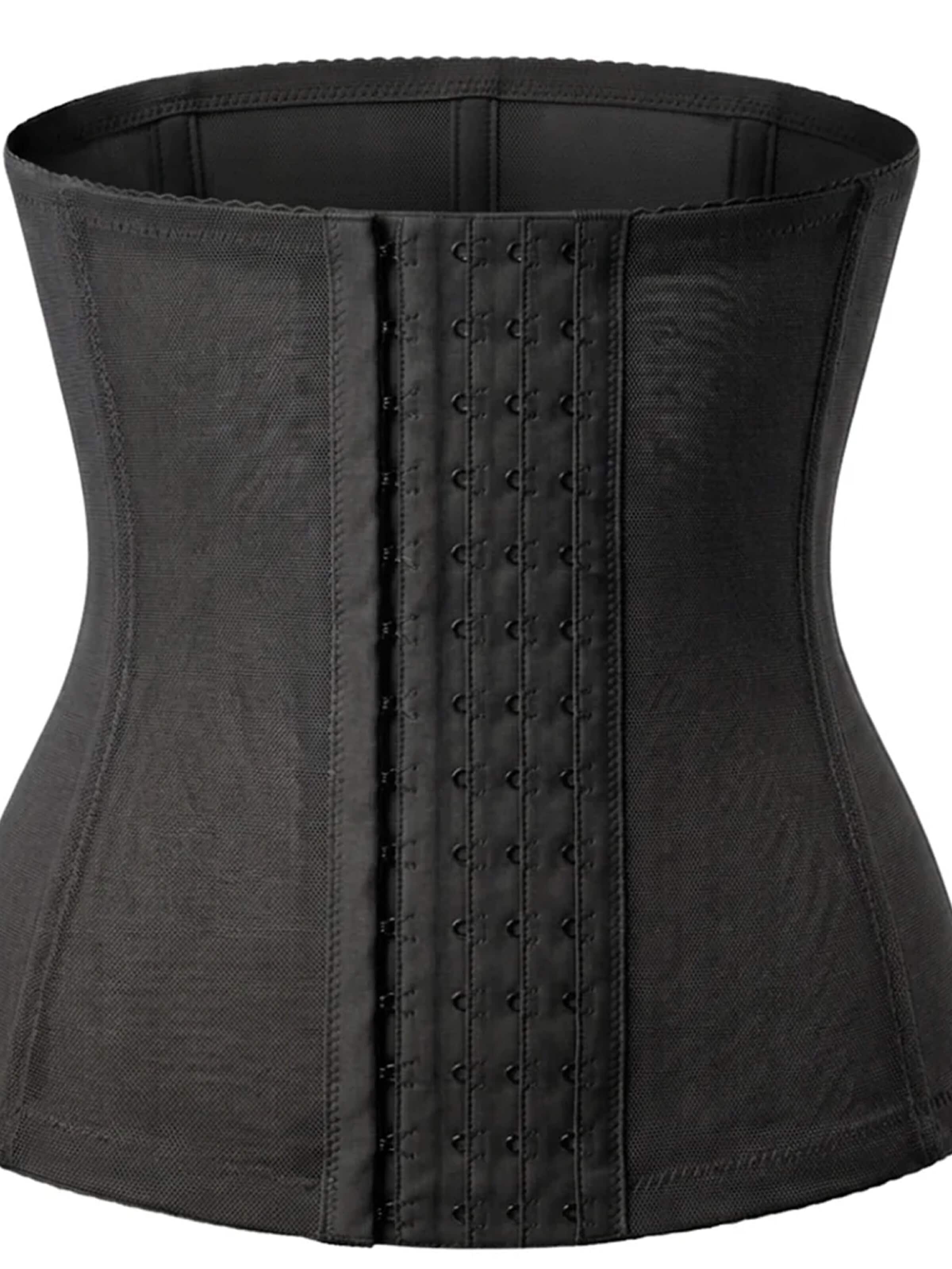 Shapetape Korsetlijfje 'Waist Trainer Korset met 4 rijen haakjes' in Zwart