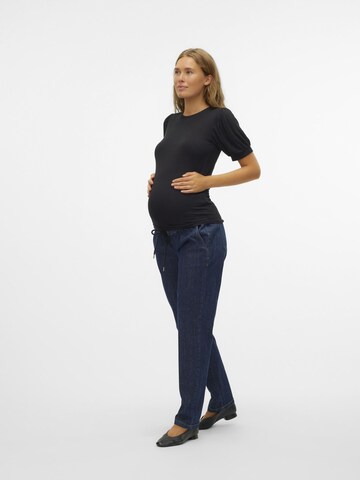 MAMALICIOUS Loosefit Jeans in Blauw
