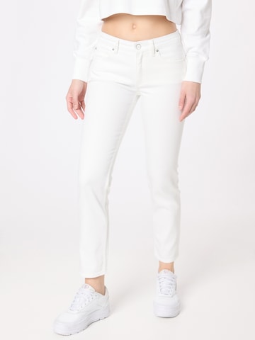 Calvin Klein Regular Jeans in Wit: voorkant