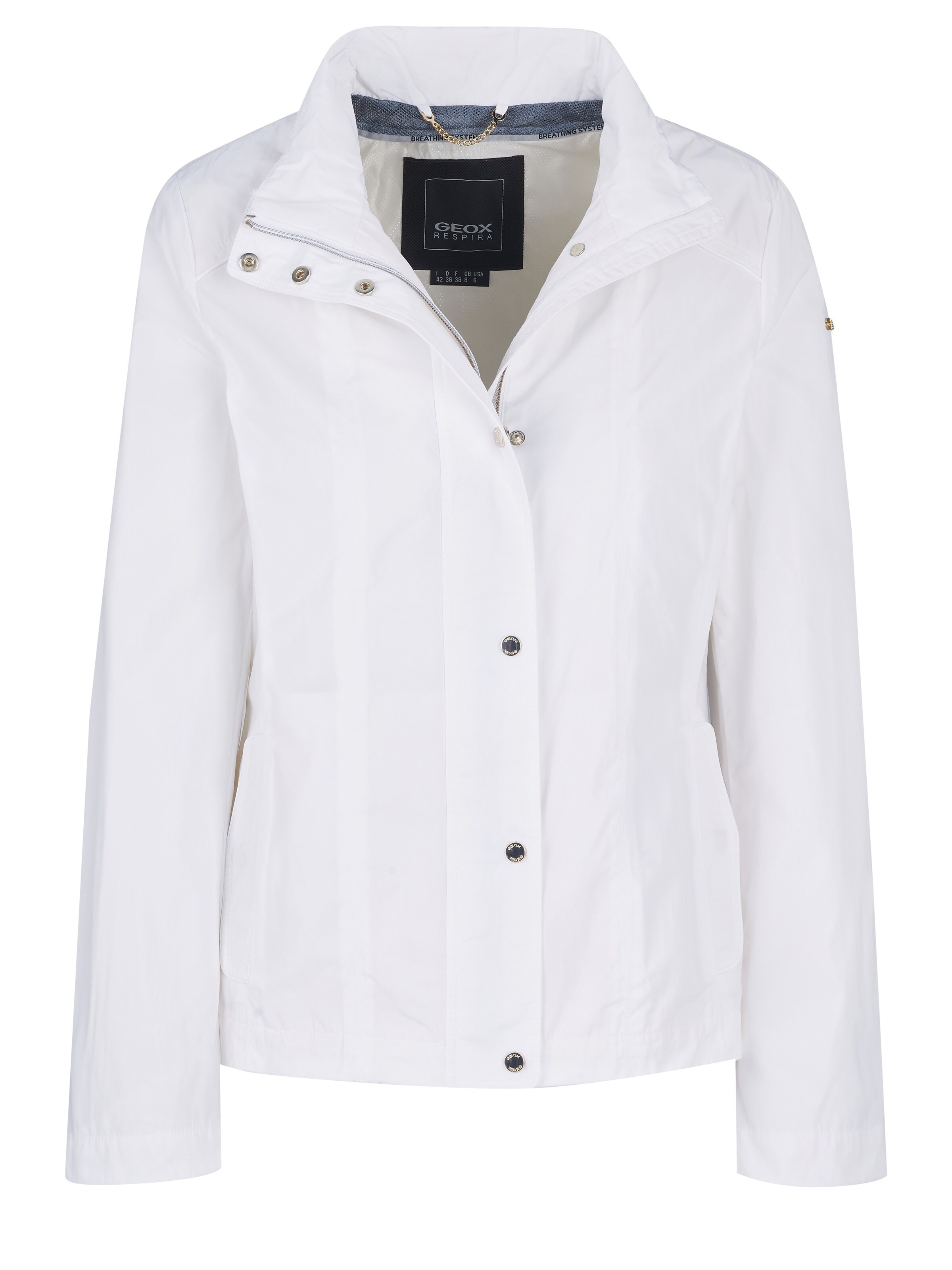 GEOX Übergangsjacke 'Geox Jacke'‌‌‌‌‌‌ in M in weiß, Produktansicht