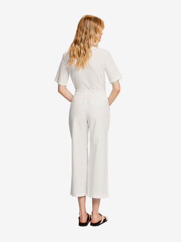 ESPRIT Wide Leg Hose in Weiß