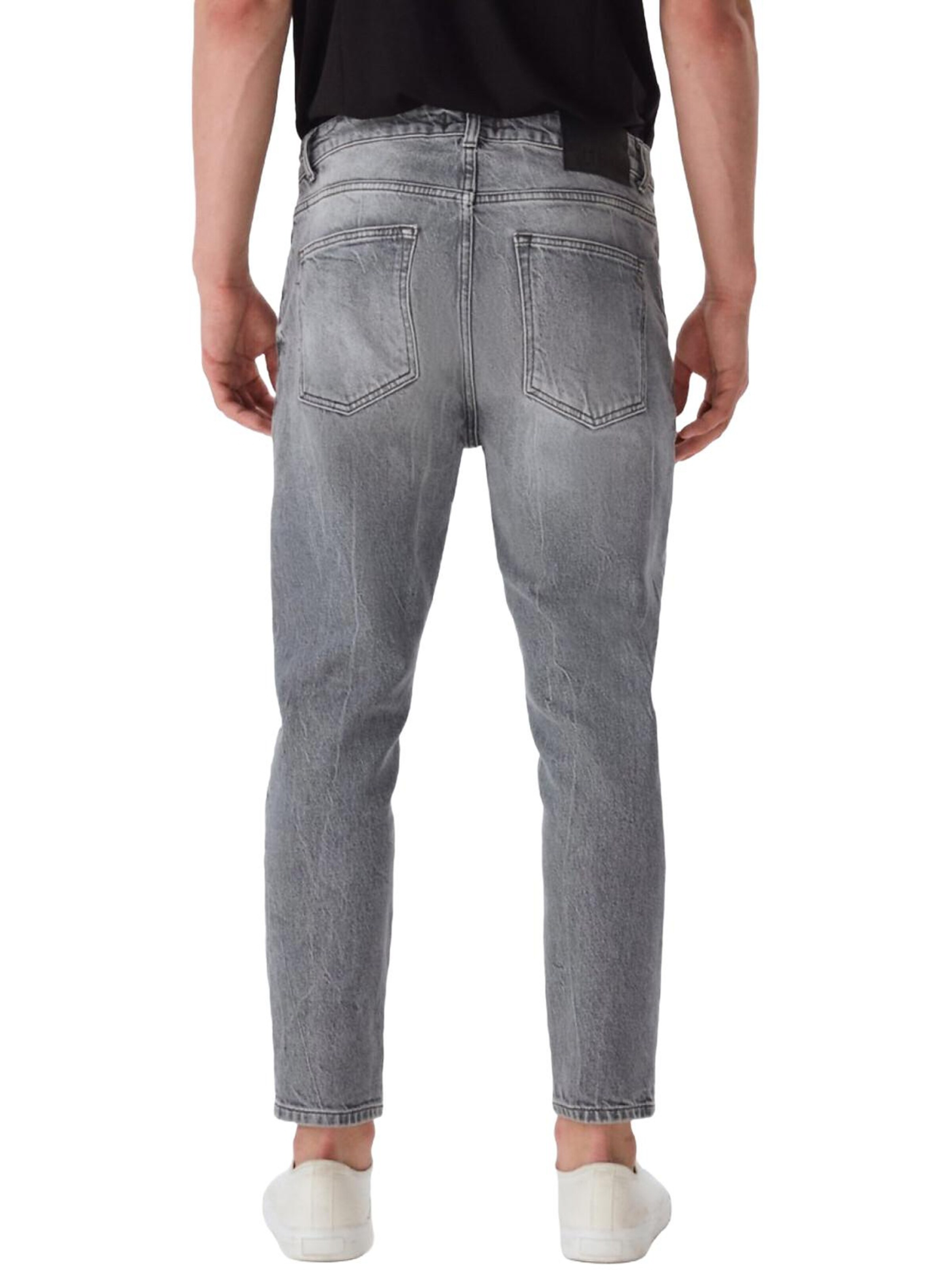 LTB Jeans - Tapered Vaquero 'LTB Jeans Herren Alessio Tapered Slim Mid Waist Jeanshose' en gris