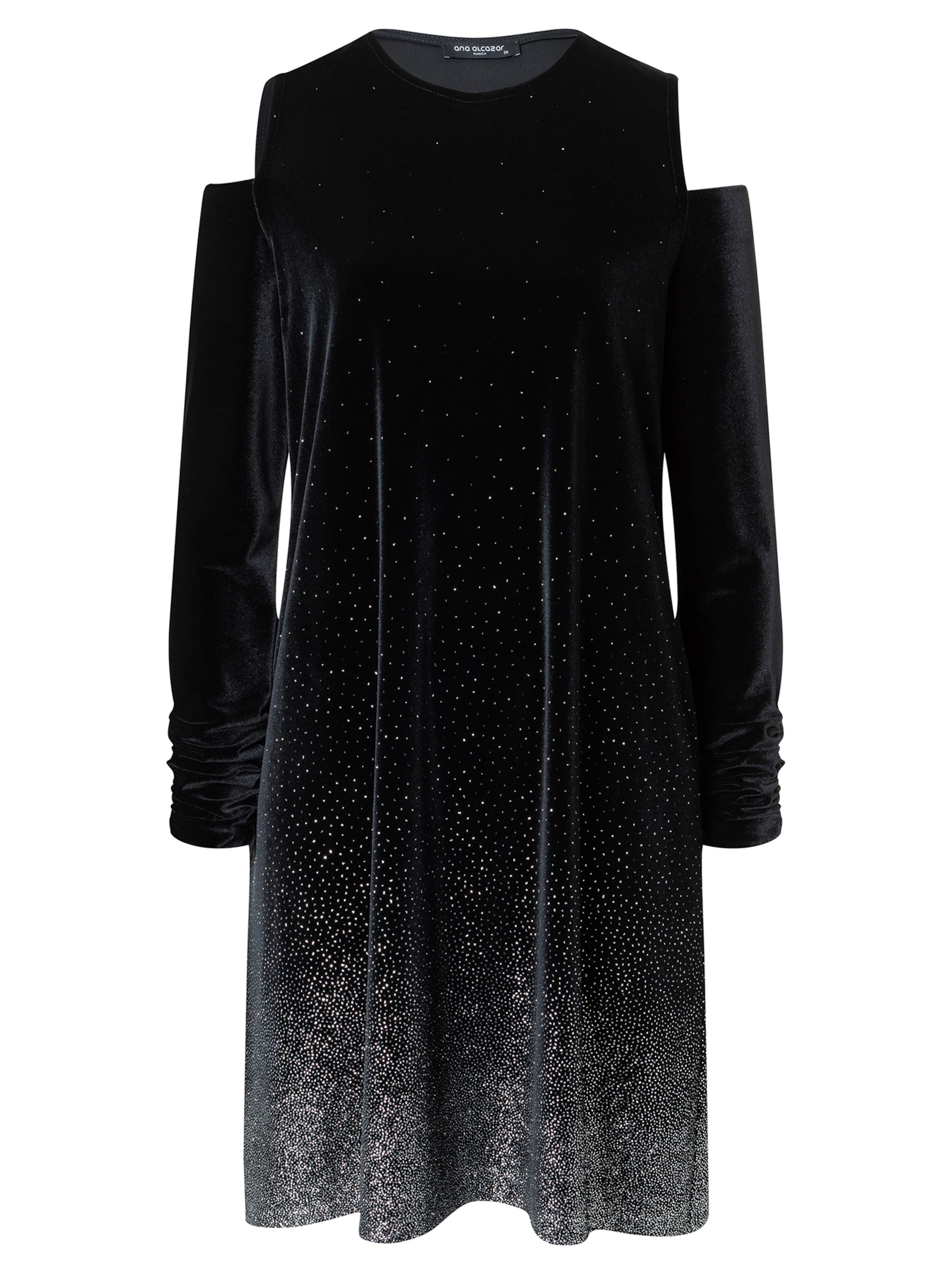 Ana Alcazar Jurk ' Taheli ' in Zwart: voorkant