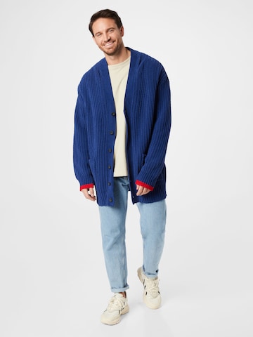 DIESEL Knit Cardigan 'MORENO' in Blue