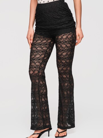 Ombre Wide Leg Bukser i sort: forside