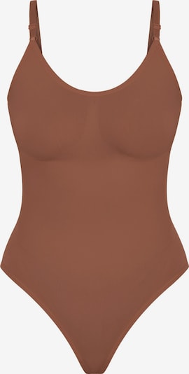 Smilodox String Bodysuit Nysa Seamless in S in braun, Produktansicht
