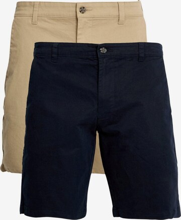 Regular Pantalon chino Marks & Spencer en beige : devant