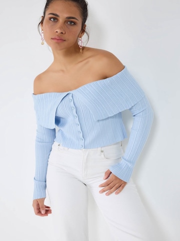 Cardigan No Matter What en bleu : devant