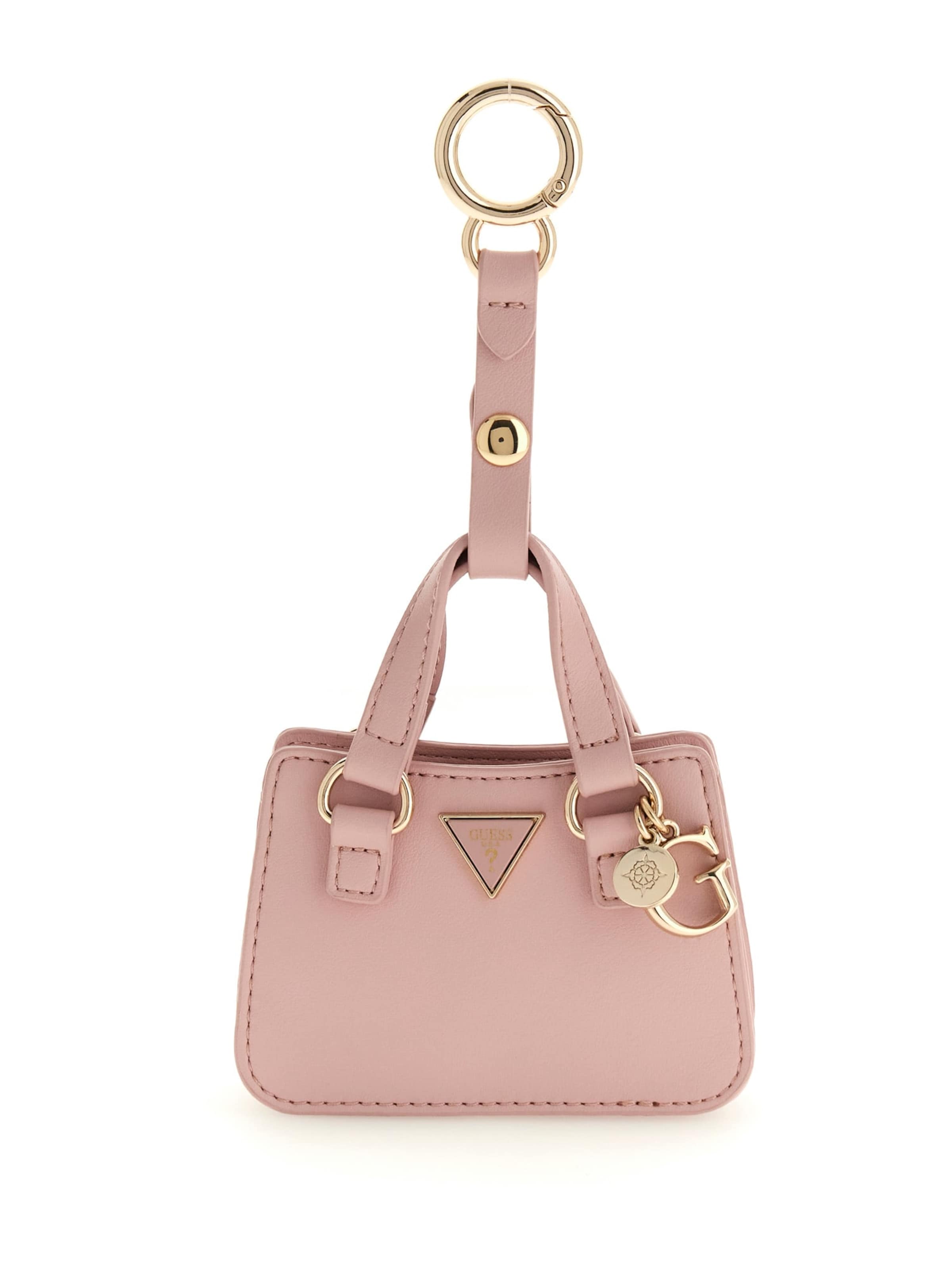 Breloc de la GUESS pe roz: față