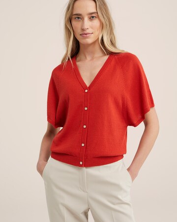 WE Fashion Strickjacke in Rot: Vorderseite