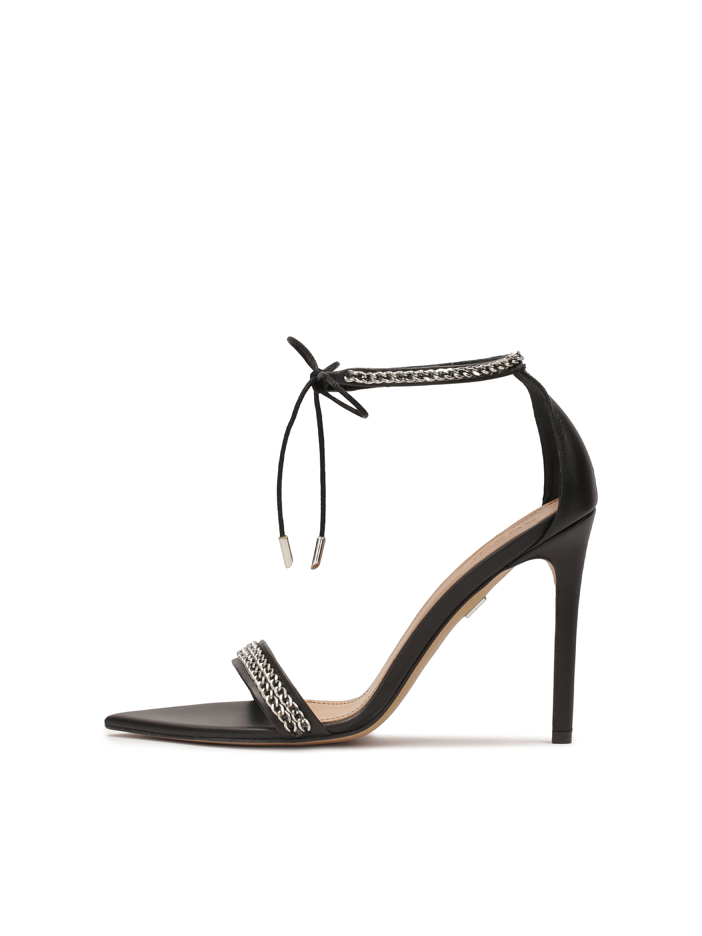 Kazar Strap Sandals in Black: front