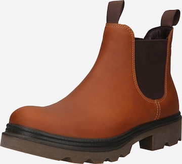ECCO Chelsea Boots 'Grainer' in Brown: front