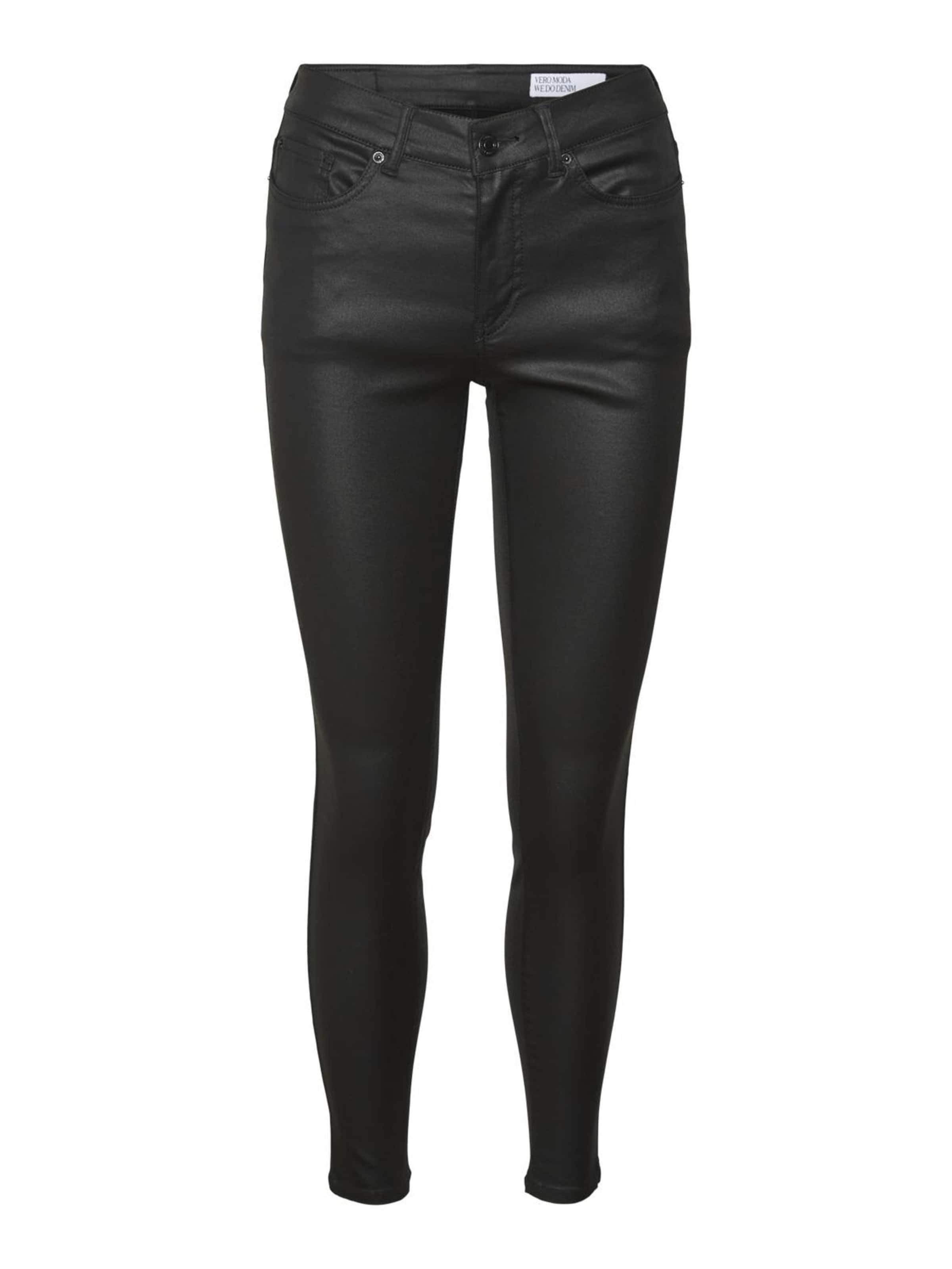 VERO MODA - Skinny Vaquero 'VMFlash' en negro: frente