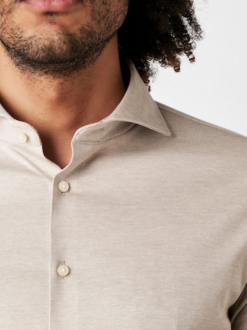 DESOTO Slim fit Overhemd in Beige