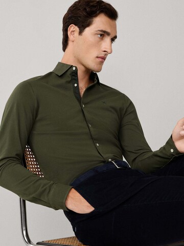 Hackett London Regular fit Button Up Shirt in Green