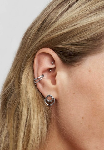 Stilnest Oorbellen in Zilver: voorkant