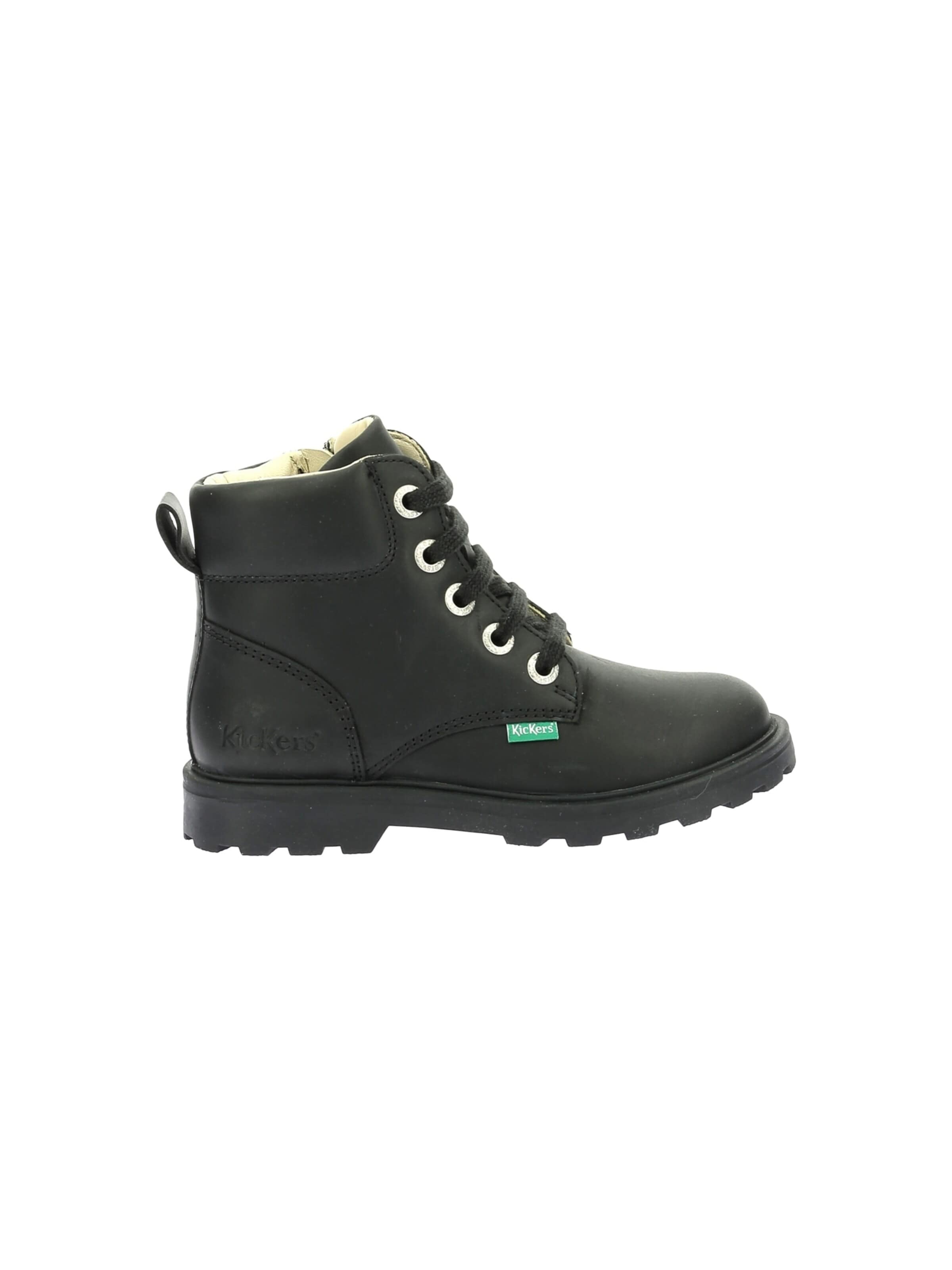 Kickers Kozaki 'Kinder-Lederstiefeletten „Kick Bluck“' w kolorze czarny