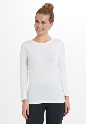 Athlecia Langarmshirt in Weiß: Vorderseite