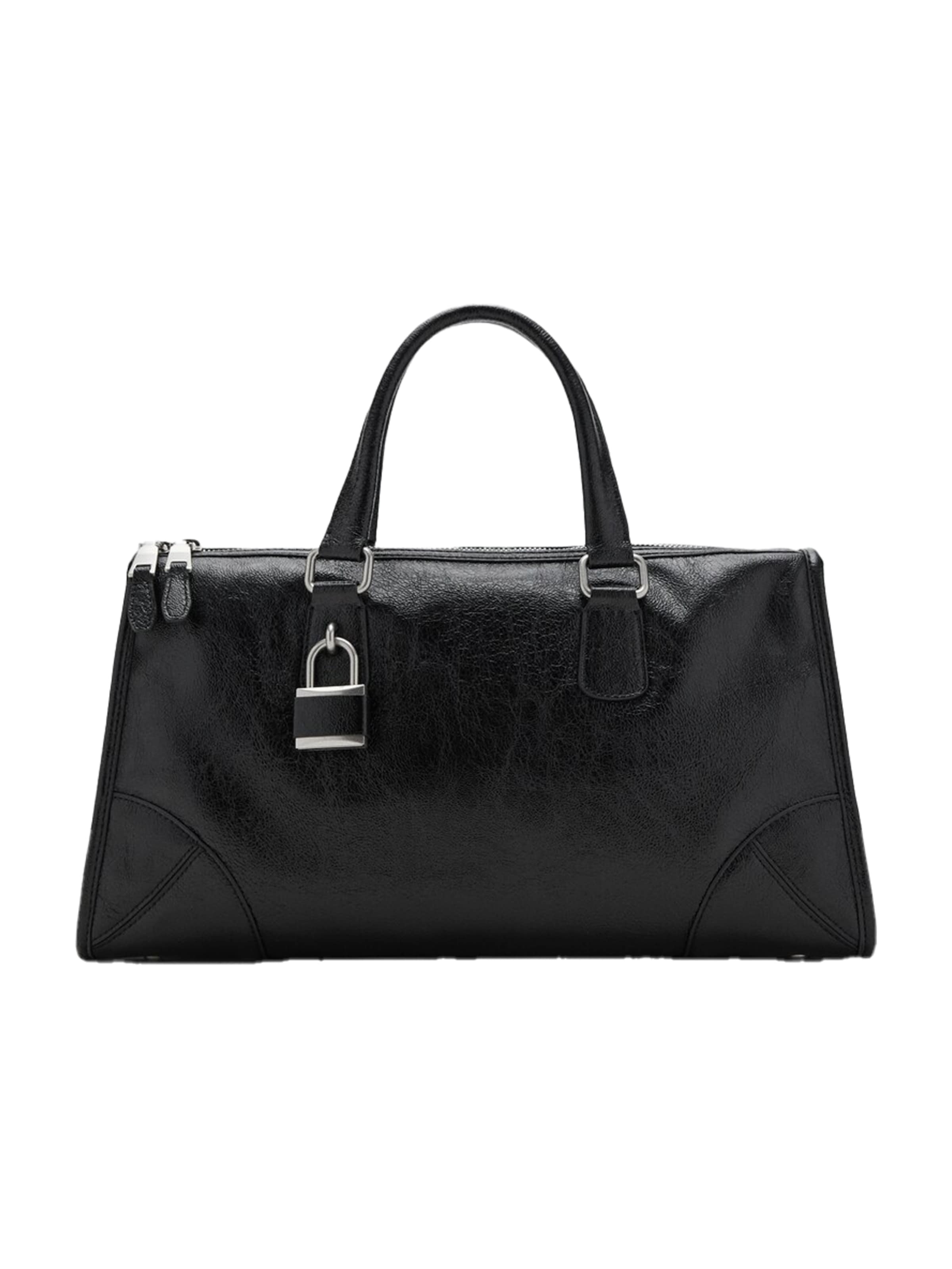 MANGO Handbag in Black: front