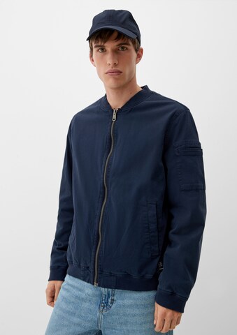 QS Between-season jacket in Blue: front