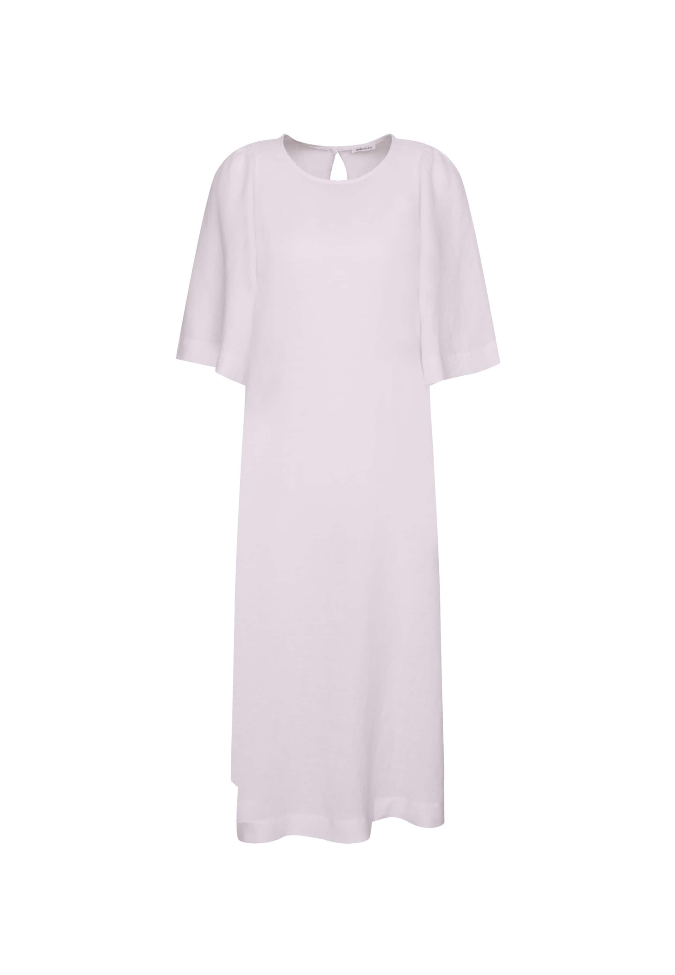 SEIDENSTICKER Jurk 'Schwarze Rose' in Wit: voorkant