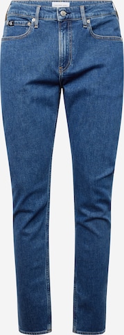 Calvin Klein Jeans Slimfit Jeans in Blauw: voorkant