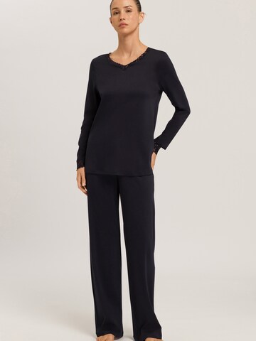 Hanro Pajama ' Moments ' in Black: front