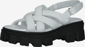 ILC Sandalen met riem in Wit: voorkant