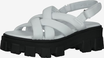 Sandales à lanières ILC en blanc : devant