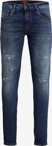 Skinny Jeans 'LIAM' de la JACK & JONES pe albastru: față