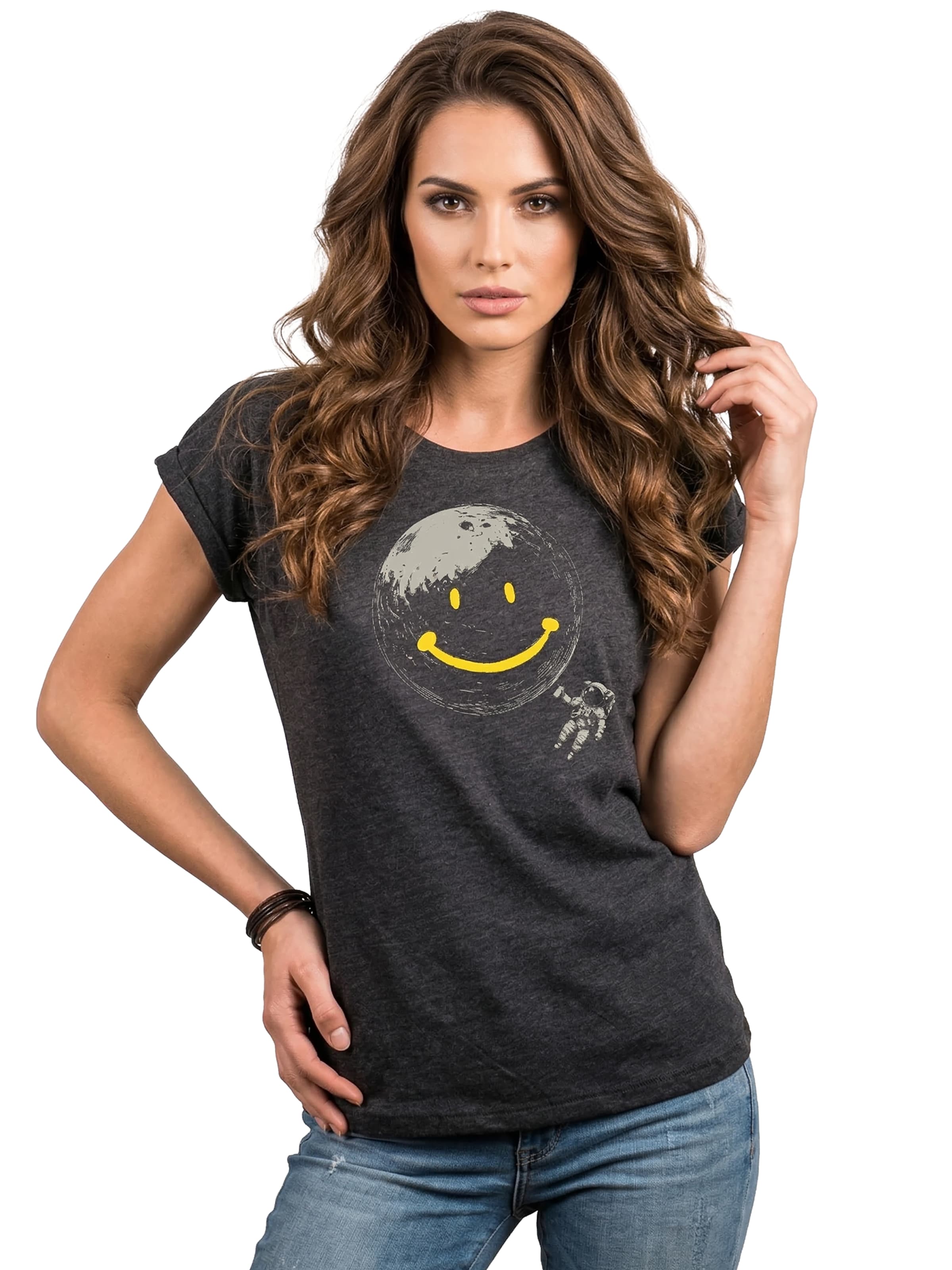 MAKAYA Shirt 'Astro Spray Can' in Grey: front