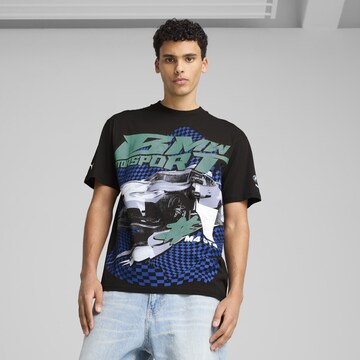PUMA Shirt 'BMW M Motorsport' in Zwart: voorkant