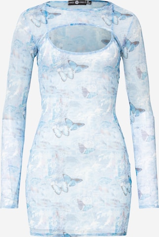 Robe Daisy Street en bleu : devant