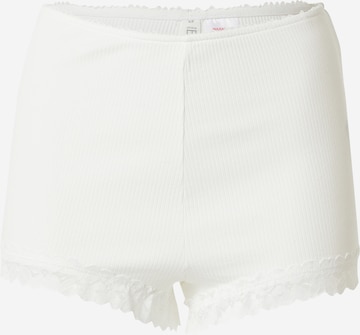 Cotton On Body Pyžamové kalhoty – bílá: přední strana