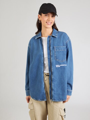 KARL LAGERFELD JEANS Blouse in Blue: front