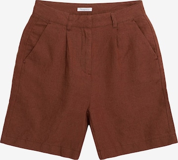 KnowledgeCotton Apparel Regular Pants in Brown: front