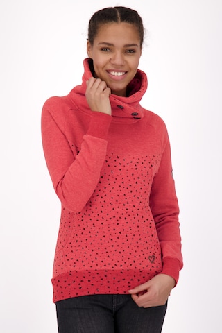 Alife and KickinSweater majica 'VioletAK' - crvena boja: prednji dio