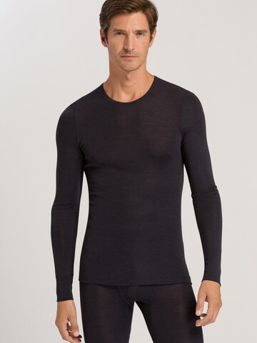 Hanro Shirt ' Woolen Silk ' in Grijs: voorkant