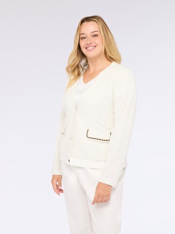 Fiorella Rubino Knit Cardigan in White