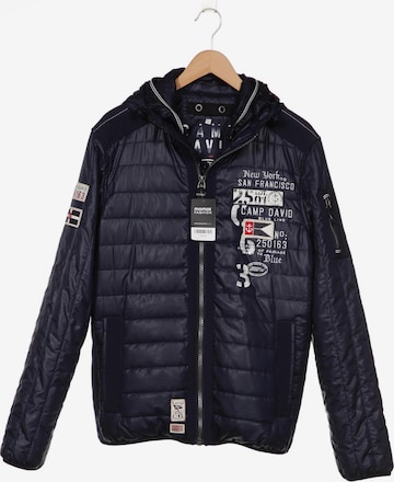 CAMP DAVID Jacke L in Blau: Vorderseite