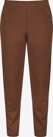 Karko Slim fit Pants 'ROBERTO' in Brown: front