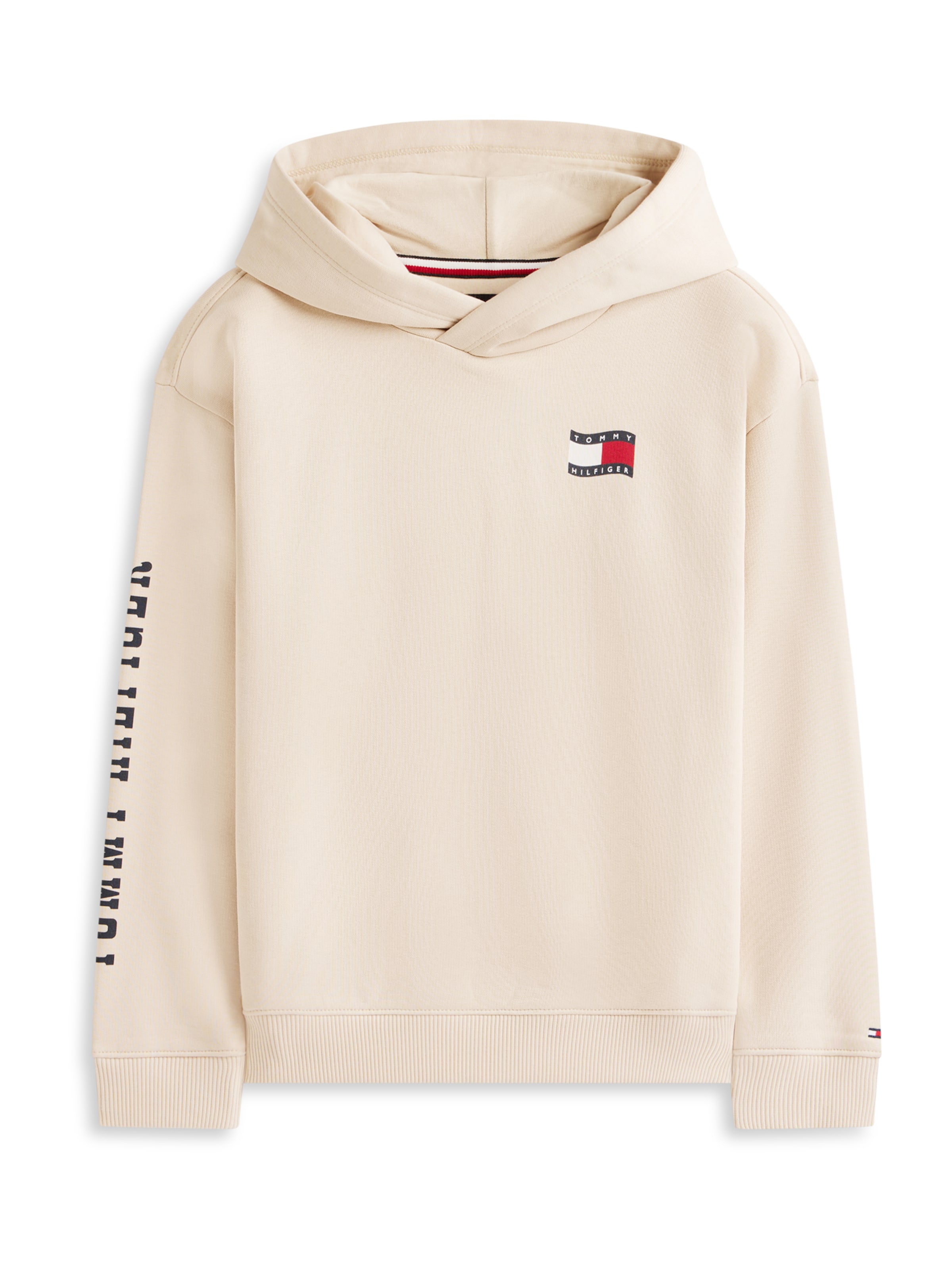 TOMMY HILFIGER Mikina 'Wavy' – béžová: přední strana