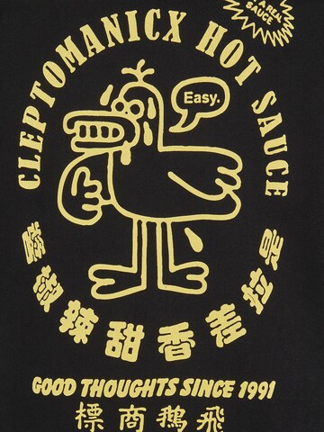 Felpa 'So hot!' di Cleptomanicx in nero