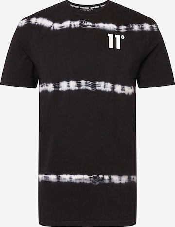 11 Degrees T-Shirt in Schwarz: predná strana