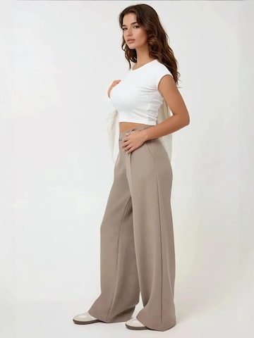 Hiccup Wide Leg Hose in Beige