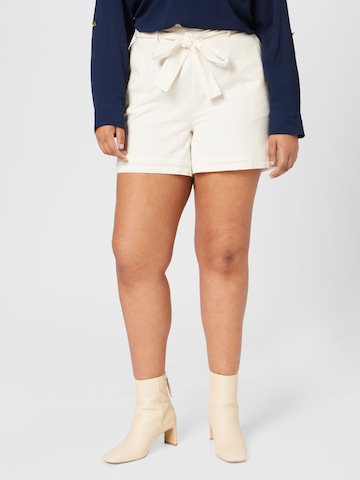 Vero Moda Curve Regular Shorts 'Dicthe' in Beige: predná strana