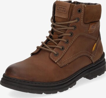 CAMEL ACTIVE Lace-Up Boots in Brown: front