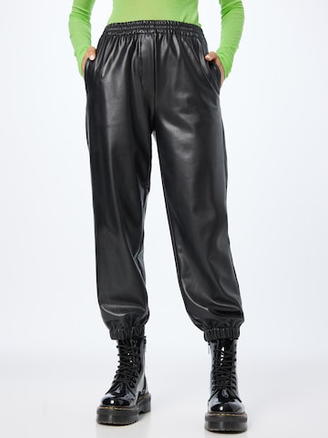 REPLAY Regular Trousers in Black: front